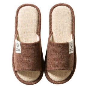 Four Season Linen Slippers With Thick Soles