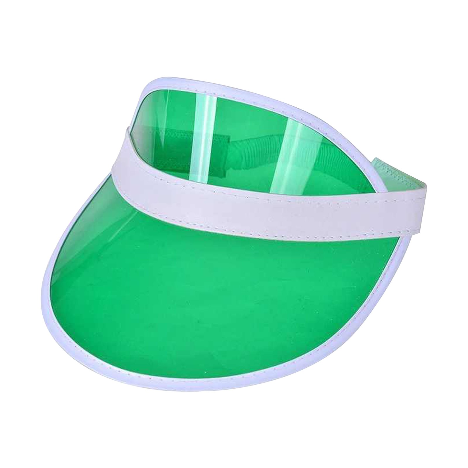Rainbow Pvc Transparent Sun Visor Hat