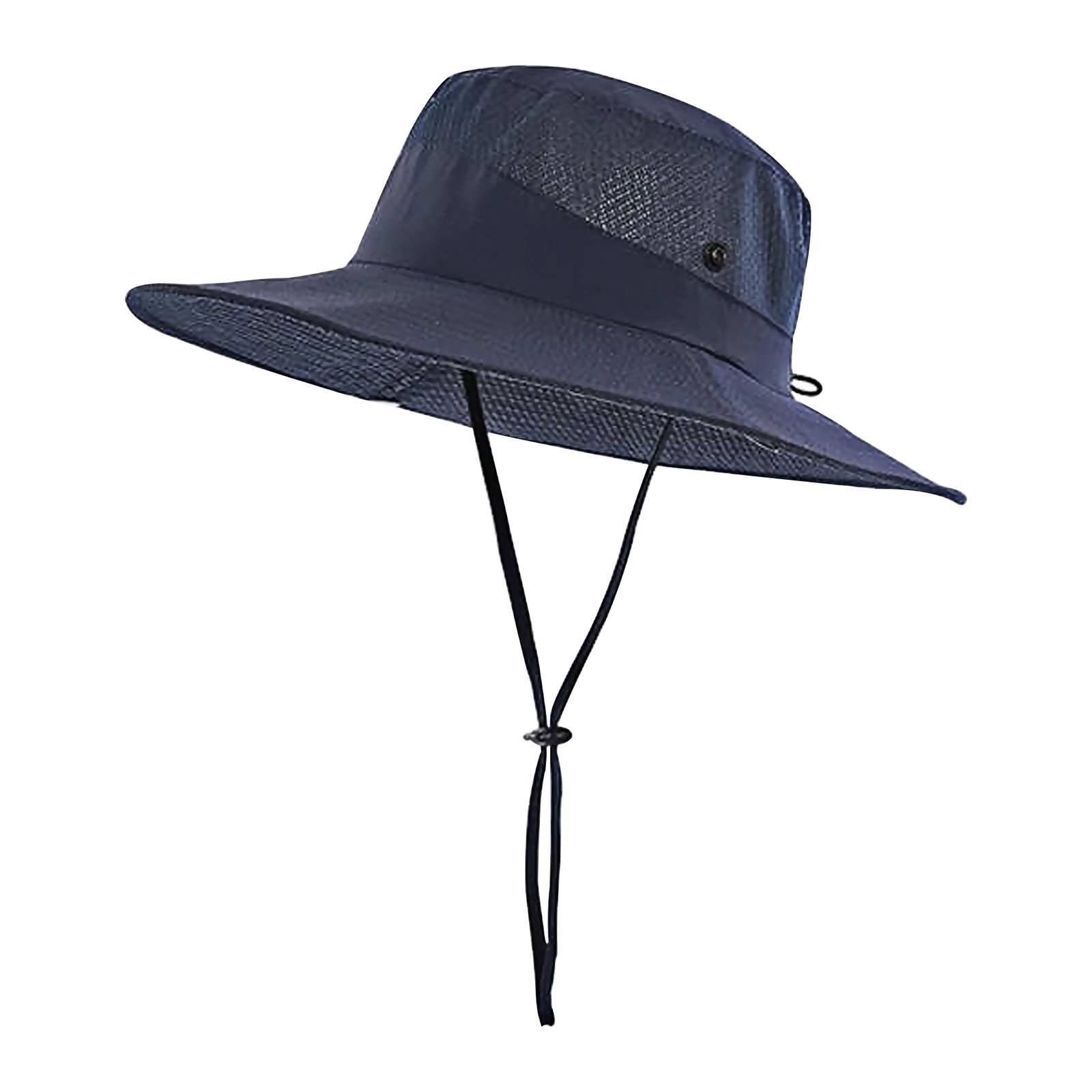 Wide Brim Mesh Sun Bucket Hat