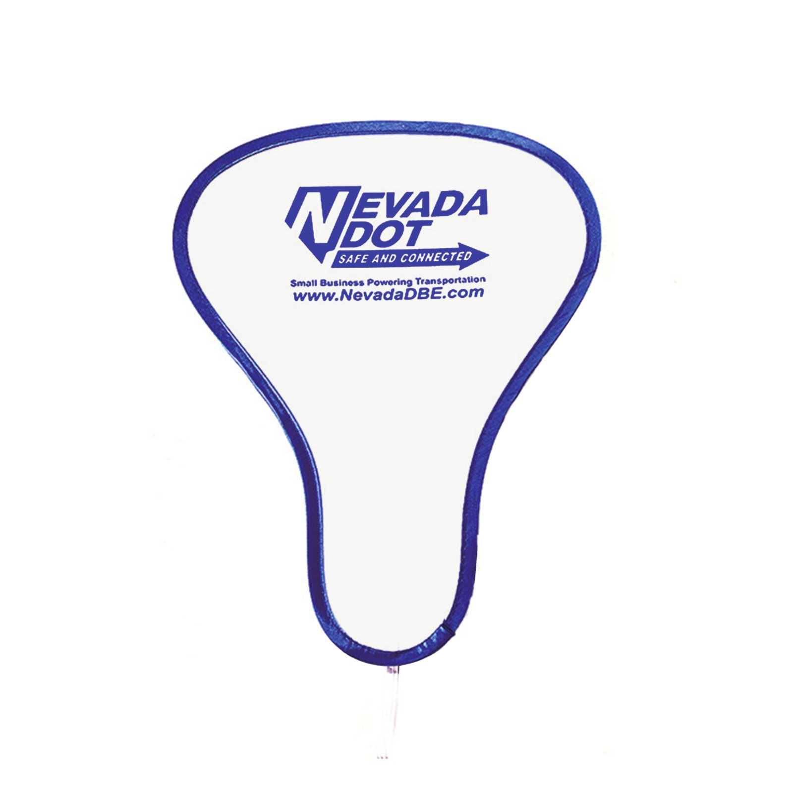 Foldable Nylon Hand Fan W/ Pouch