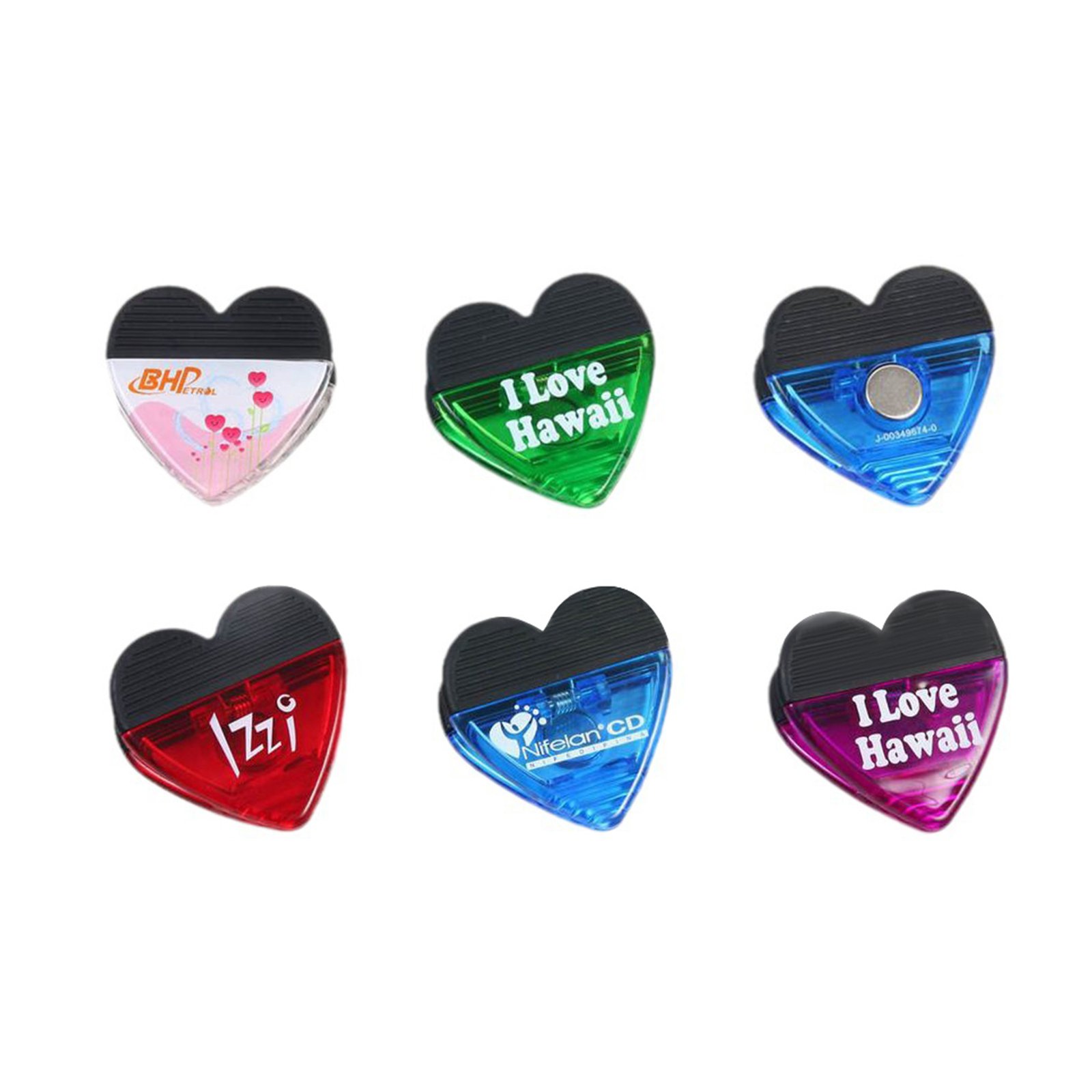 Heart Shape Magnet Memo Clip