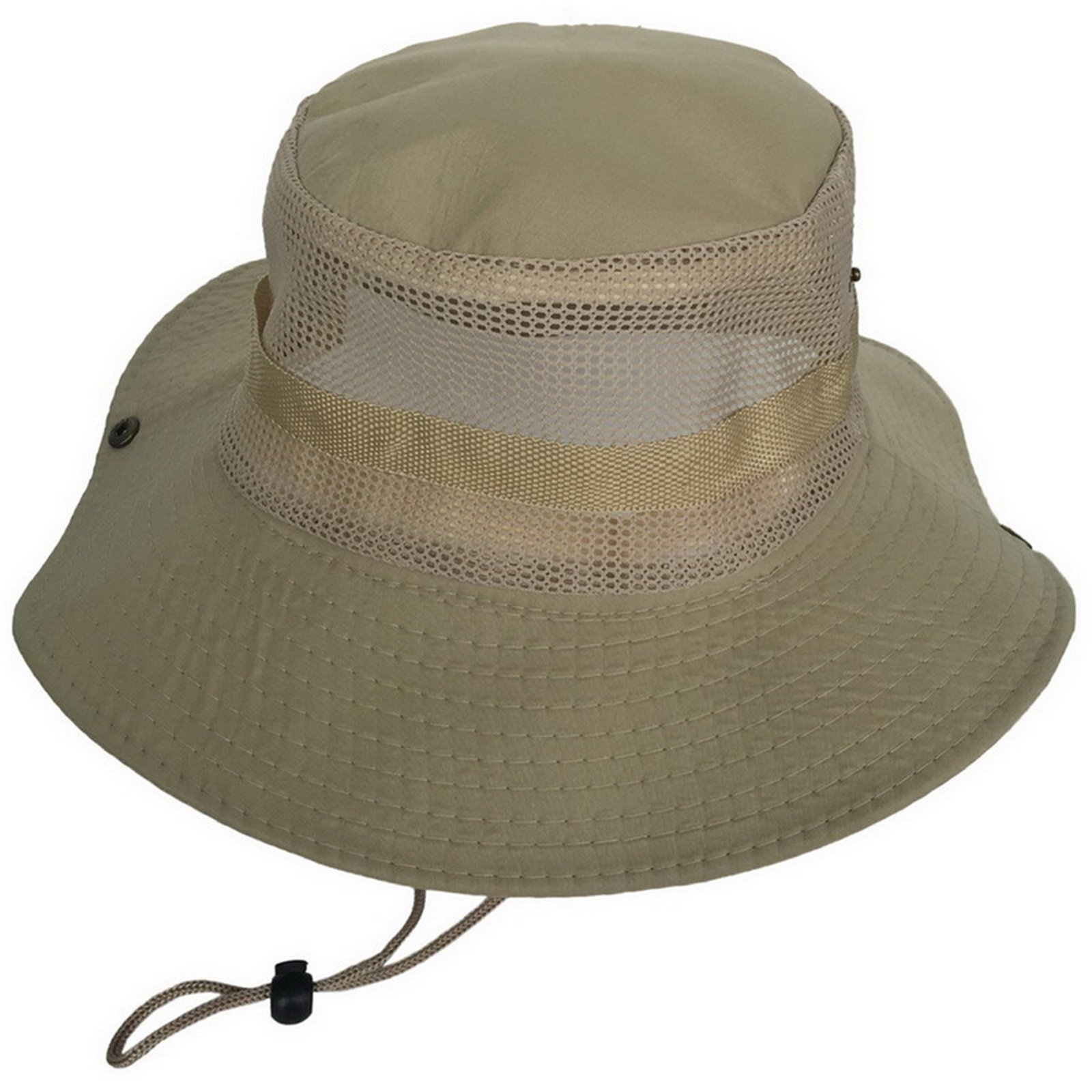 Wide Brim Mesh Sun Bucket Hat