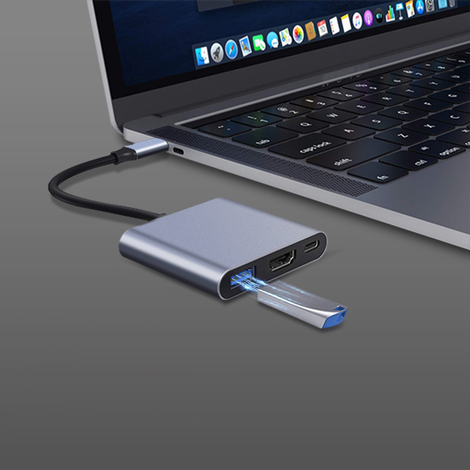 USB 3.0 Three-in-One Dock