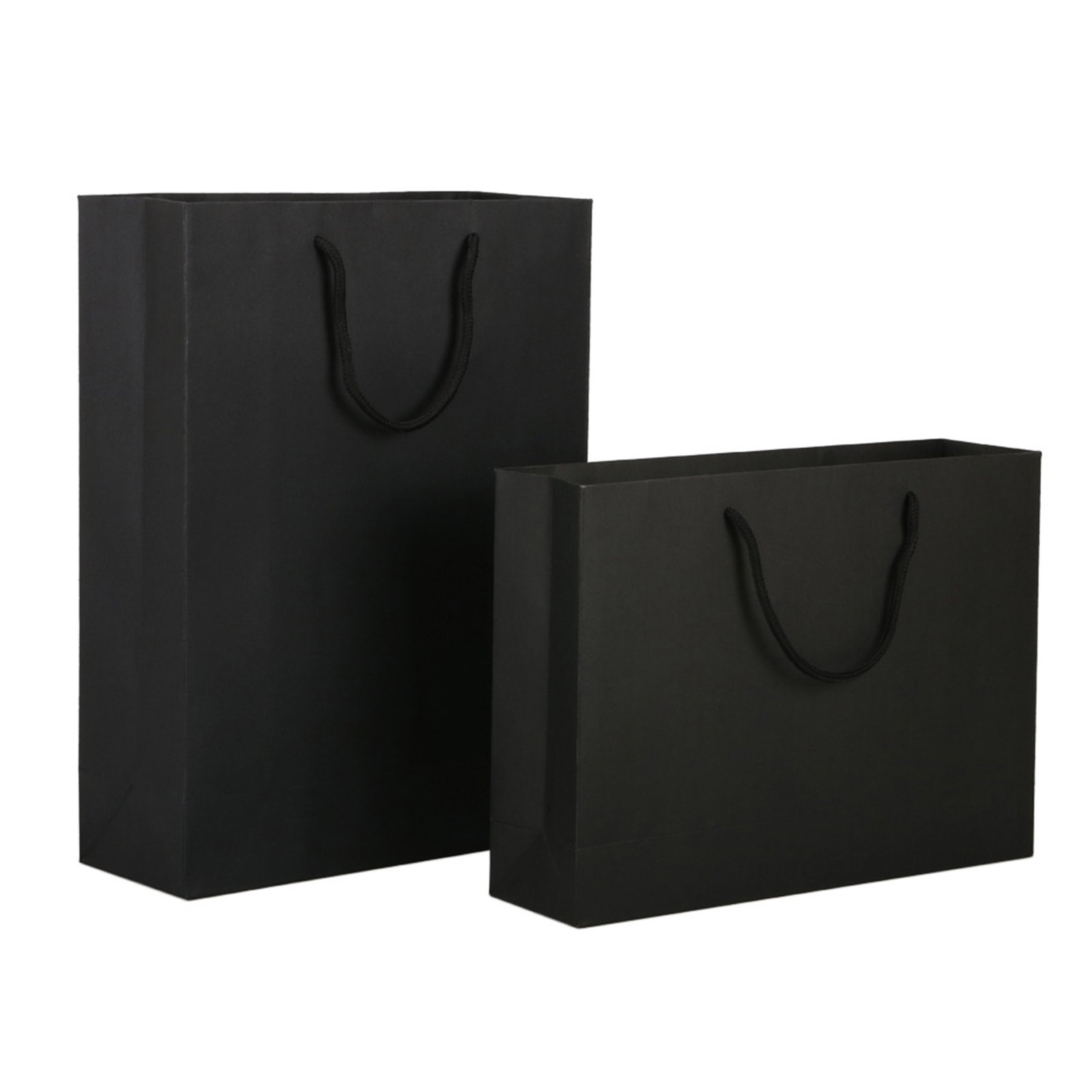 Premium Black Matte Paper Shopping bag