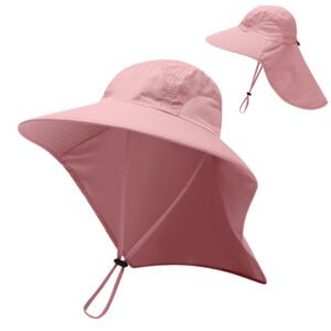 Uv Protection Bucket Hat With Neck Flap