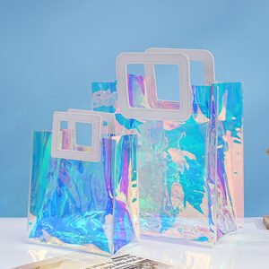 Laser Iridescent Clear Gift Bag
