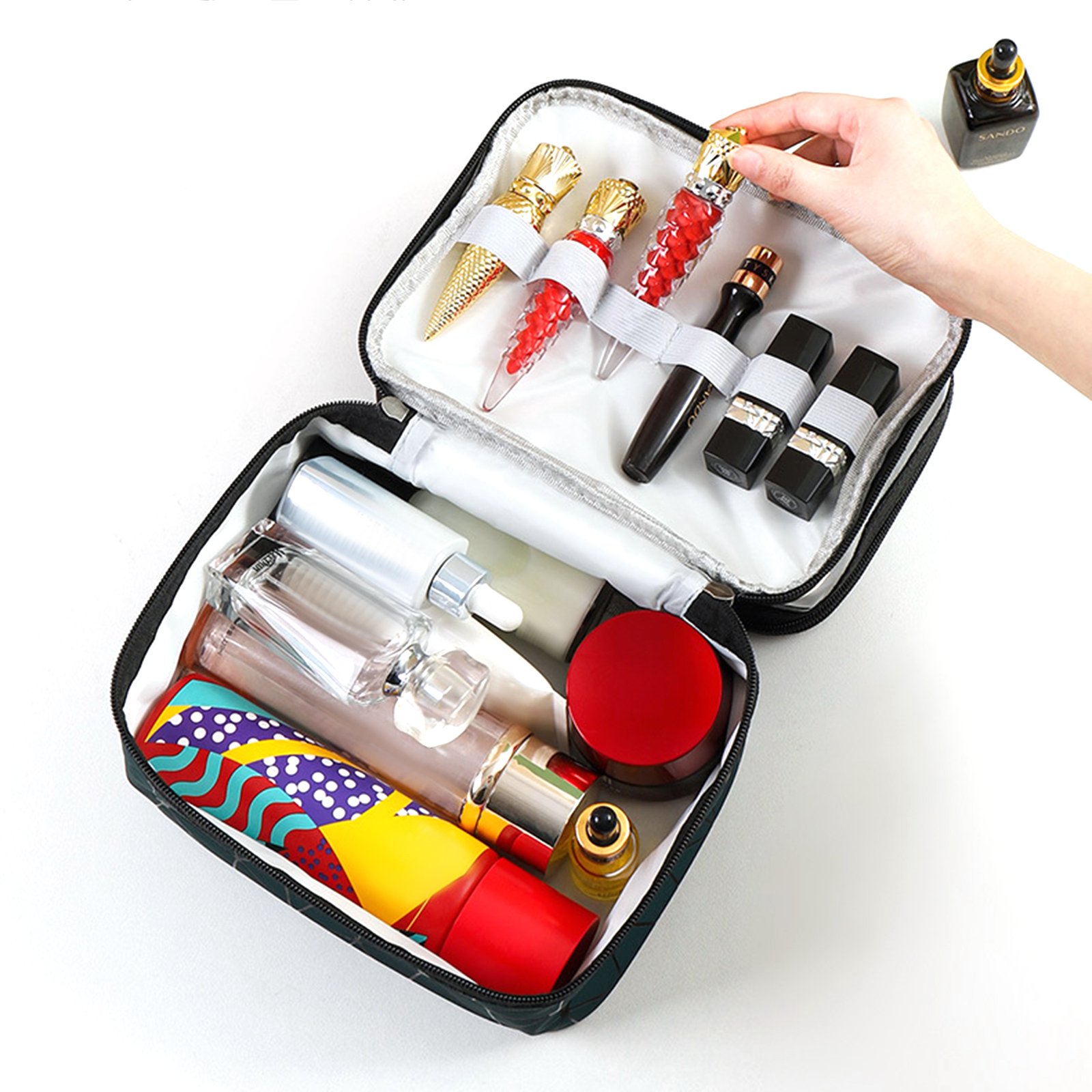 Double layer Travel Cosmetic Case