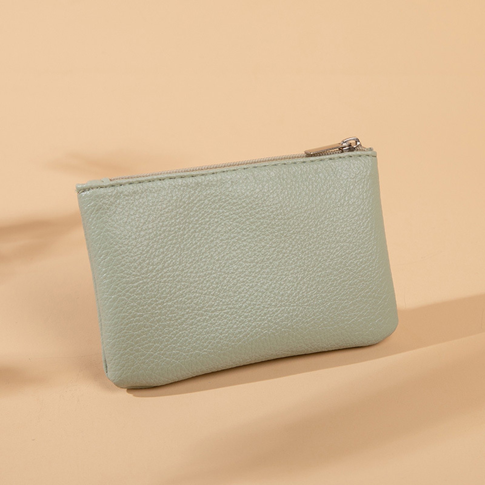 Zippered Leather Purse