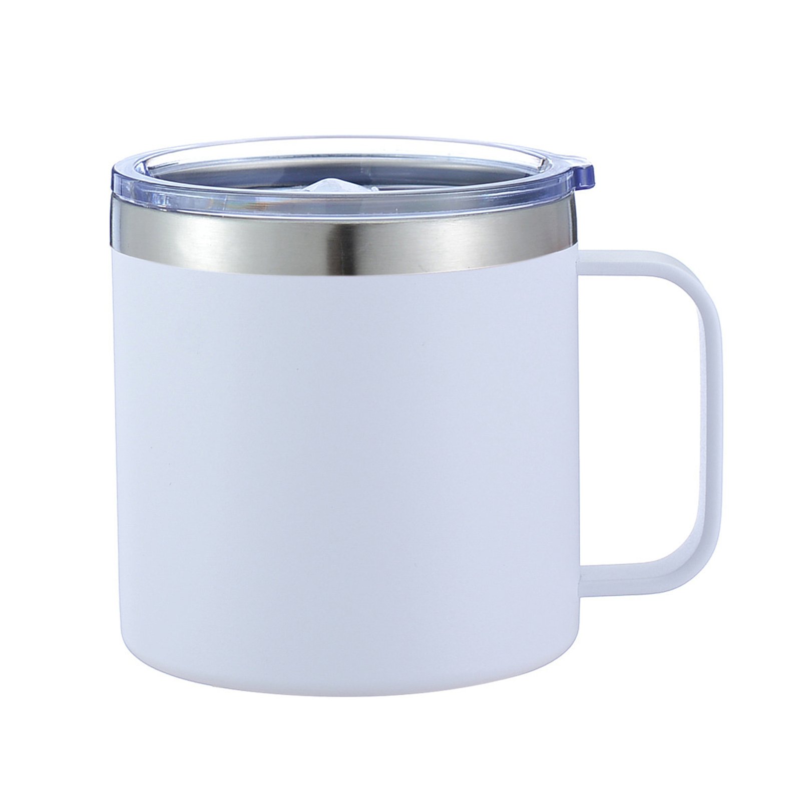 14Oz Stainless Steel Vacuum Camping Mug With Handle