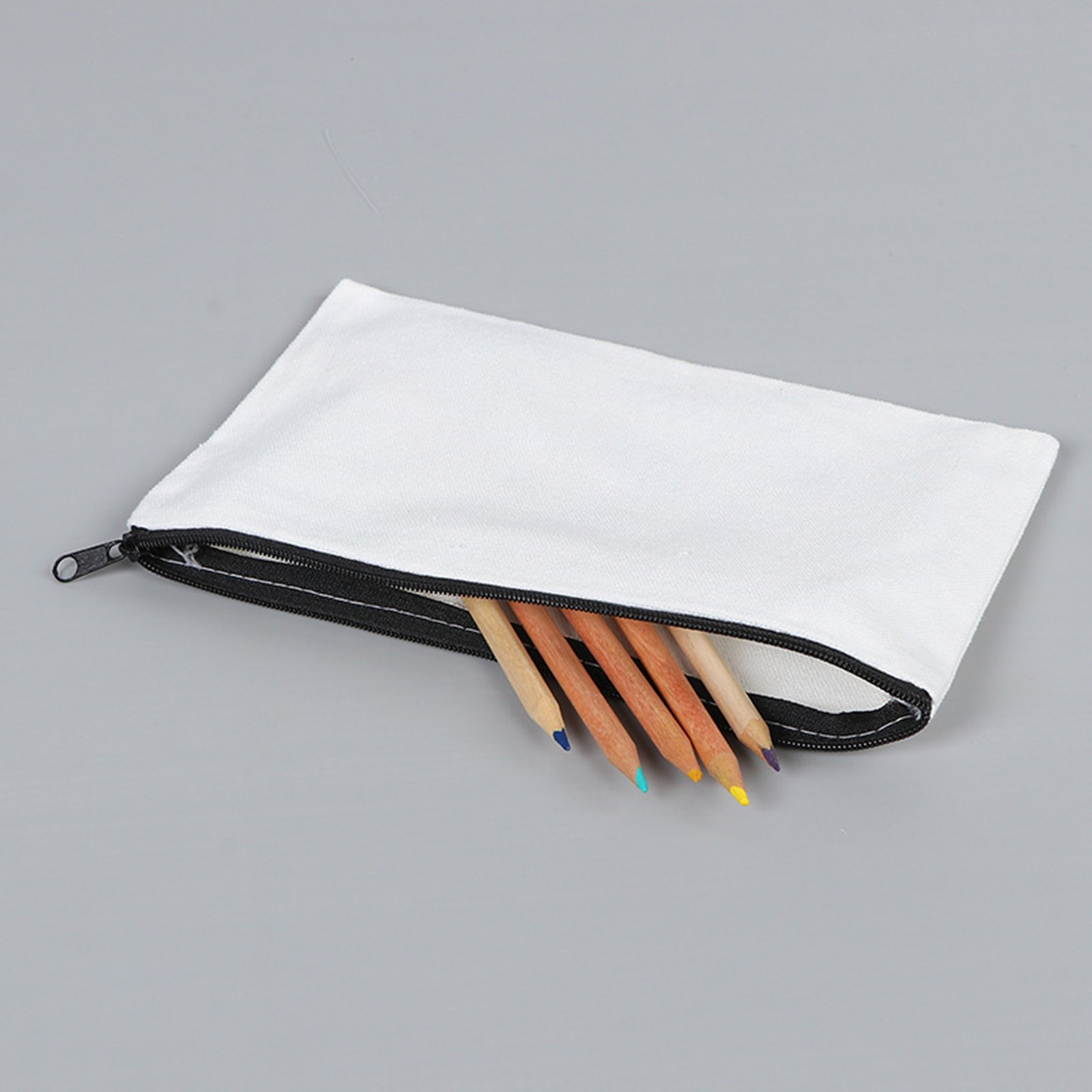 Canvas Zipper Cosmetic Pouch