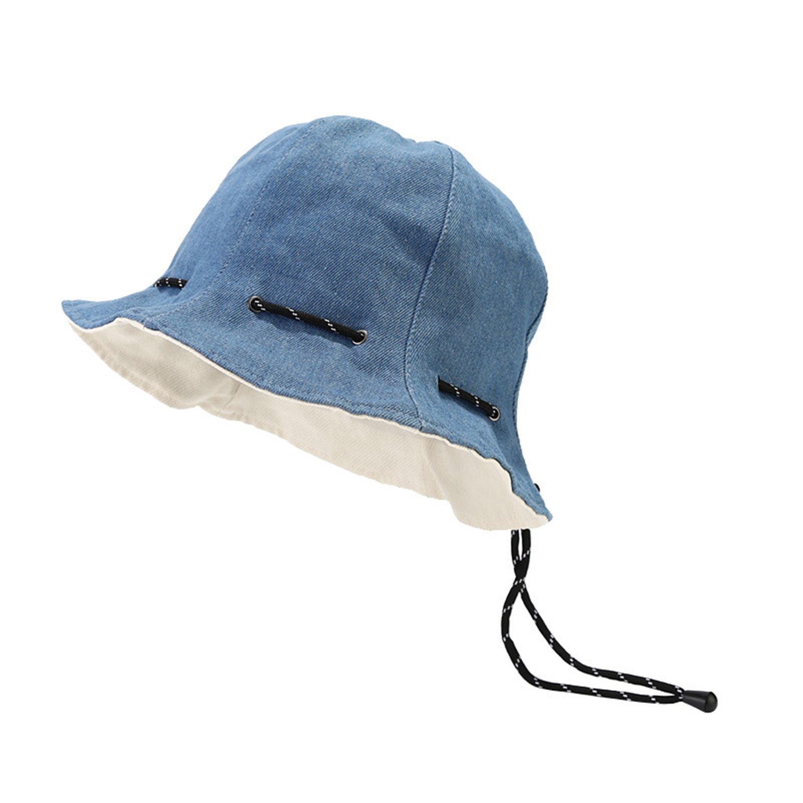 Foldable Jean Fabric Bucket Hat