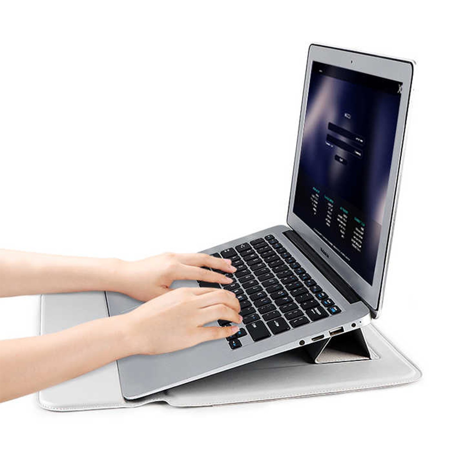14'' Laptop Sleeve Bag With Stand