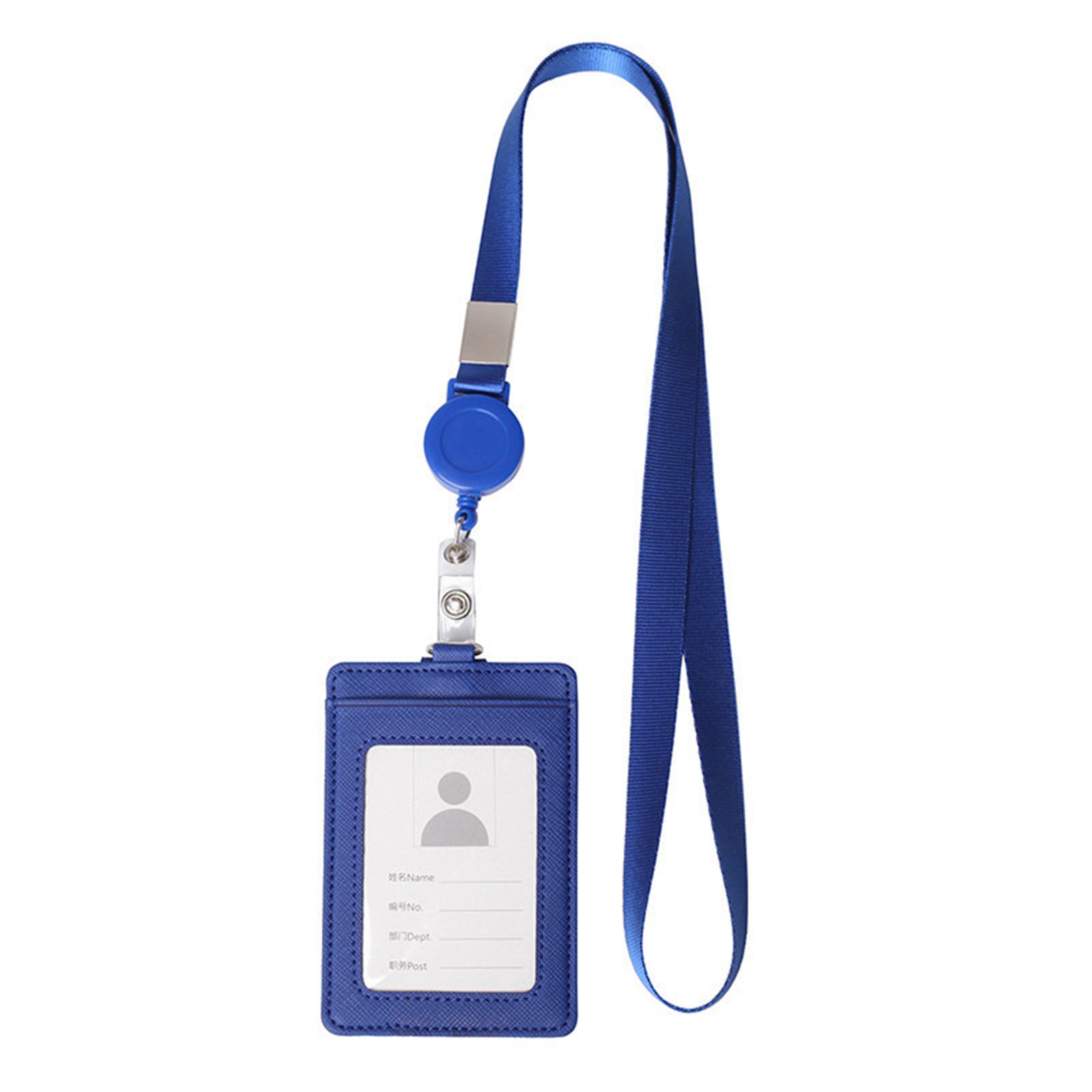 ID Badge Holder With Retractable Lanyard