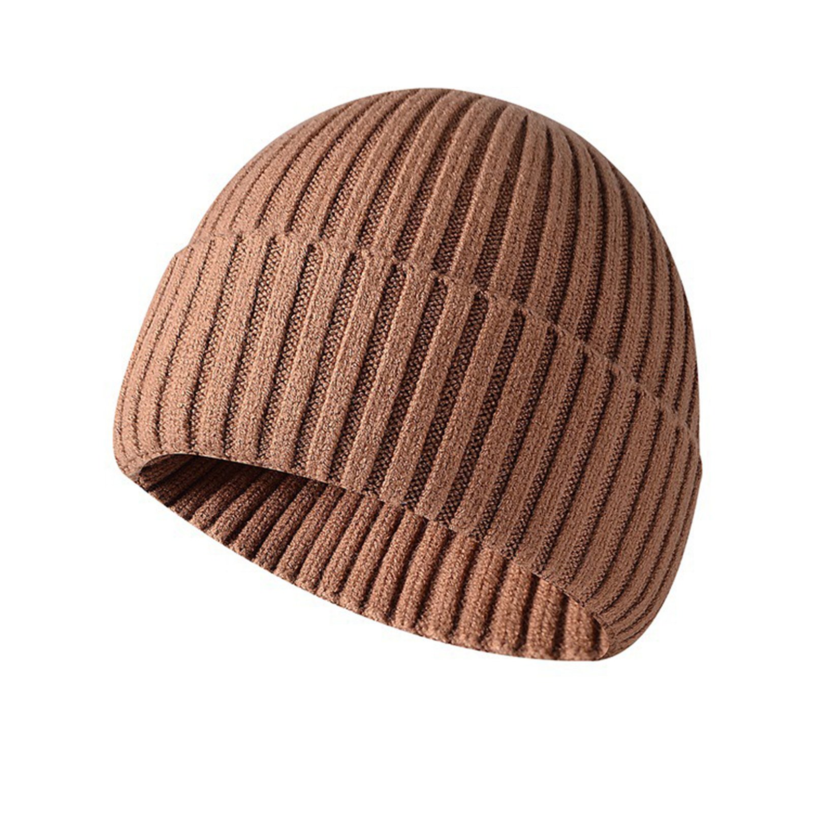 Winter Men's And Women's Knitted Foldover Hat